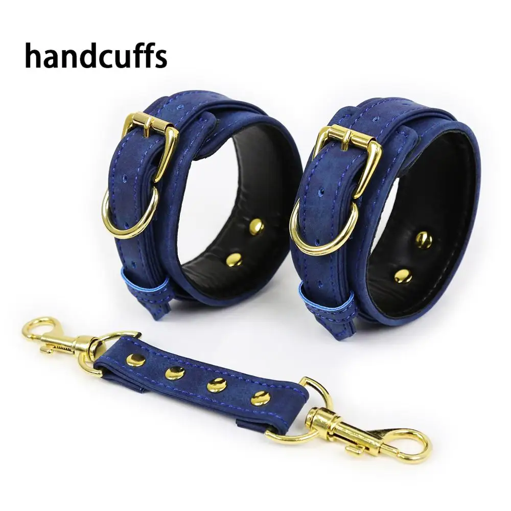 blue handucffs