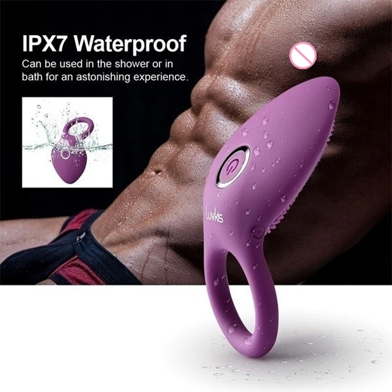 2020 Penis Ring Vibrating Clitoris Stimulator G Spot Sex Toy for Couple Vibro Ring Delay Lick Vagina Orgasm Premature Lock Fine Vibrators cb5feb1b7314637725a2e7: Black without box|Purple without box