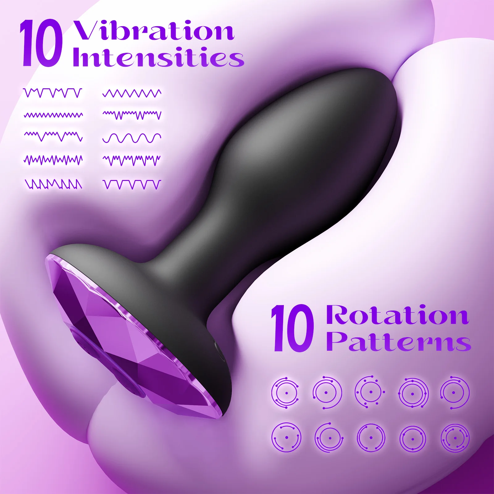 360 Rotation Anal Plug Vibrator Butt Plug with Remote Control Men Prostate Massager Buttplug Adult Sex Toy for Women Men Gay Sex Toys For Couple 1ef722433d607dd9d2b8b7: China