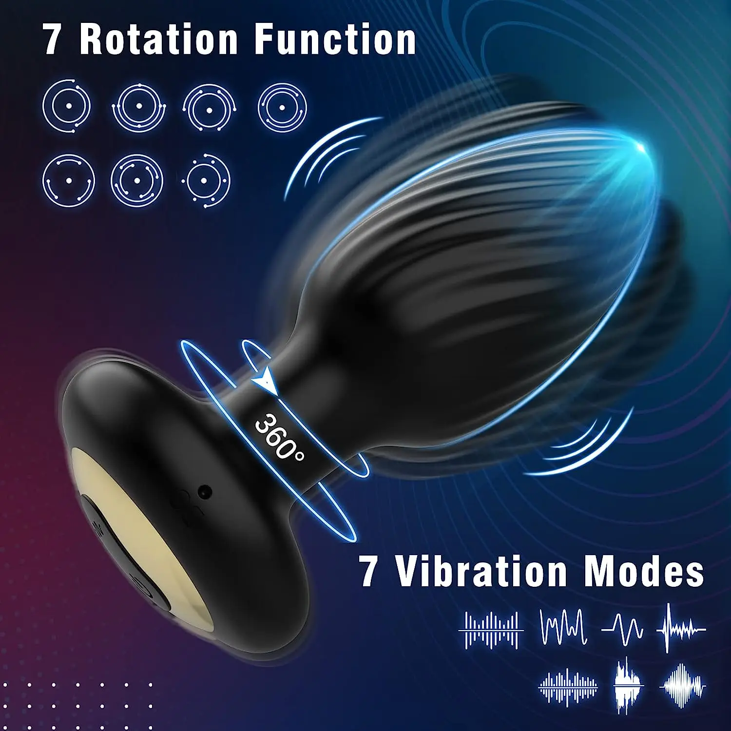 360 Rotation Vibrating Anal Plug 7 Speeds Remote Control Butt Plug Vibrator Prostate Massage Buttplug Sex Toys For Men Women Sex Toys For Couple 1ef722433d607dd9d2b8b7: China