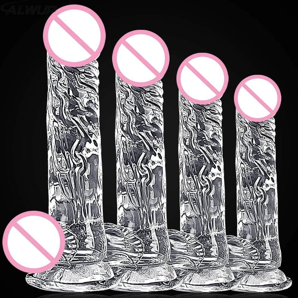 4 Sizes Transparent Soft Jelly Dildo Realistic Fake Dick Penis Sucker Butt Plug Sex Toys for Woman Men Vagina Anal Sex Toys Sex Toys For Women cb5feb1b7314637725a2e7: JY04-110g-TR|JY04-165g-TR|JY04-230g-TR|JY04-70g-TR