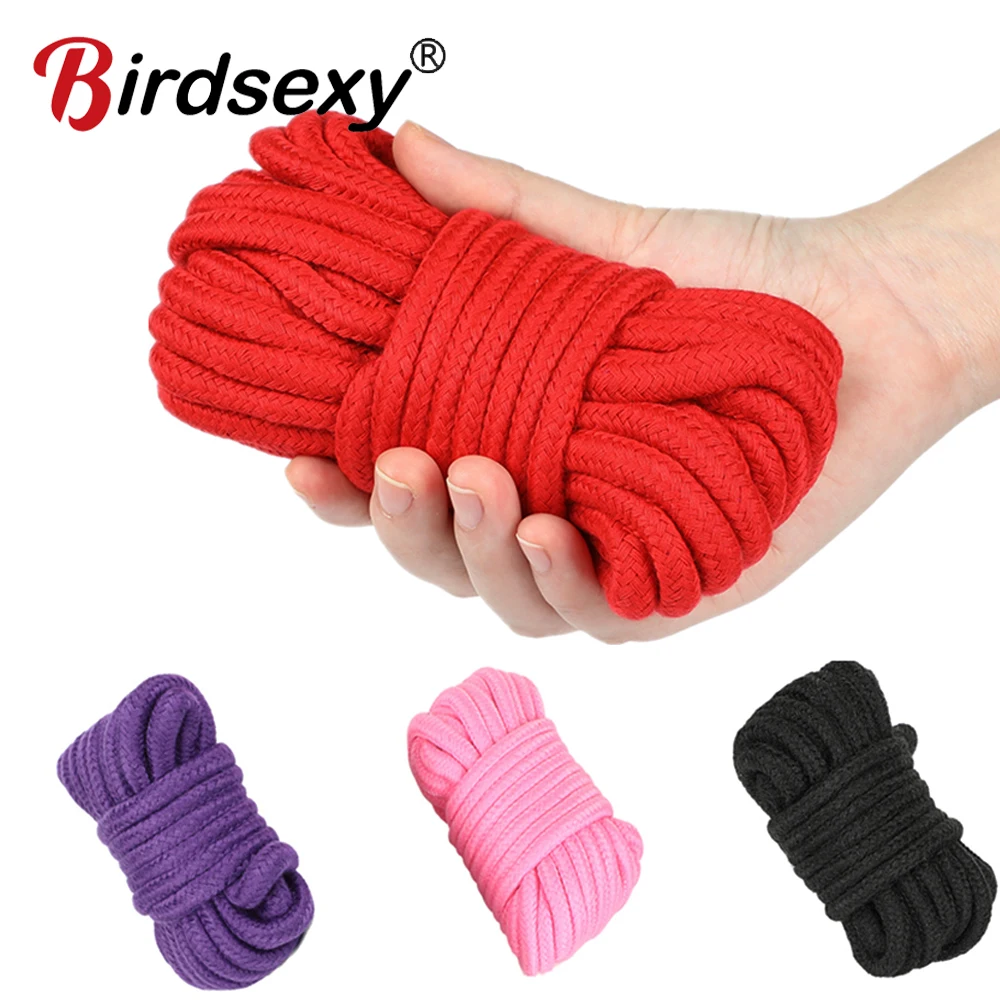 5/10M Bondage Rope Long Thick Cotton Bdsm Body Tied Ropes SM Slave Game Products Adult Sex Toys For Men Woman Couples Sex Games cb5feb1b7314637725a2e7: 10M black|10M pink|10M purple|10M red|20M black|20M purple|20M red|20M red|5M black|5M pink|5M purple|5M red