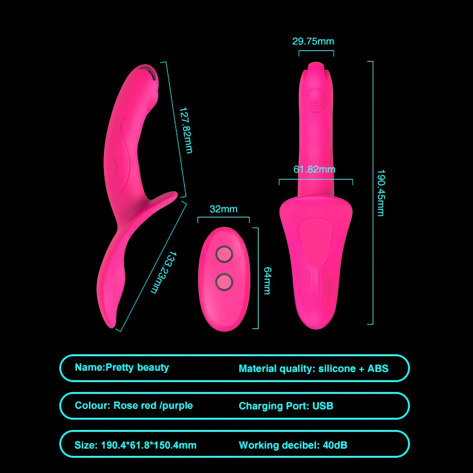 7 Speeds Wearable Double Vibrators For Women Lesbian Couples USB Rechargeable Strapless Strap on Dildo Female Adults Sex Toys Sex Toys For Lesbians cb5feb1b7314637725a2e7: Purple|Purple with Panty|Rose Red|Rose Red with Panty