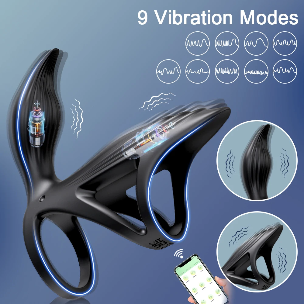 APP Bluetooth Cockring Penis Cock Ring Delay Ejaculation Clitoral Stimulator Sex Toys for Men Couple Penisring Dick Sleeve Sex Toys For Men 1ef722433d607dd9d2b8b7: China