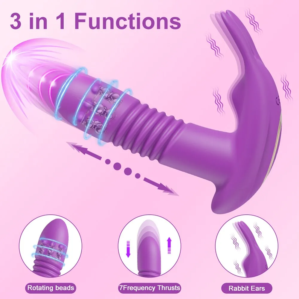 APP Bluetooth Thrusting Vibrator for Women Rotating Telescopic Dildo Remote Control G Spot Massage Clitoris Stimulator Sex Toy Sex Toys For Women cb5feb1b7314637725a2e7: CD29-APP-PU|CD29-APP-RD