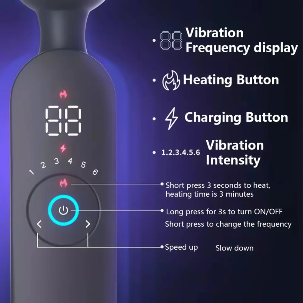 AV Vibrator Female Magic Wand for Women Clitoris Stimulator 12 Modes Heating Powerful Massager Adults Goods Sex Toys for Womans Vibrators cb5feb1b7314637725a2e7: A lot of ability|A lot of ability Box|Only vibration|Only vibration Box