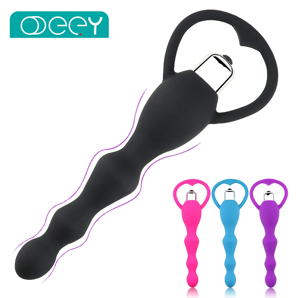 Anal Vibrator Sex Toy for Women Anal Beads Vibrators Gay Prostate Massage Smooth Butt Soft Silicone Plugs Dildo Couple Sex Goods Sex Toys For Lesbians cb5feb1b7314637725a2e7: Black|Blue|Green|Orange|Pink|Purple