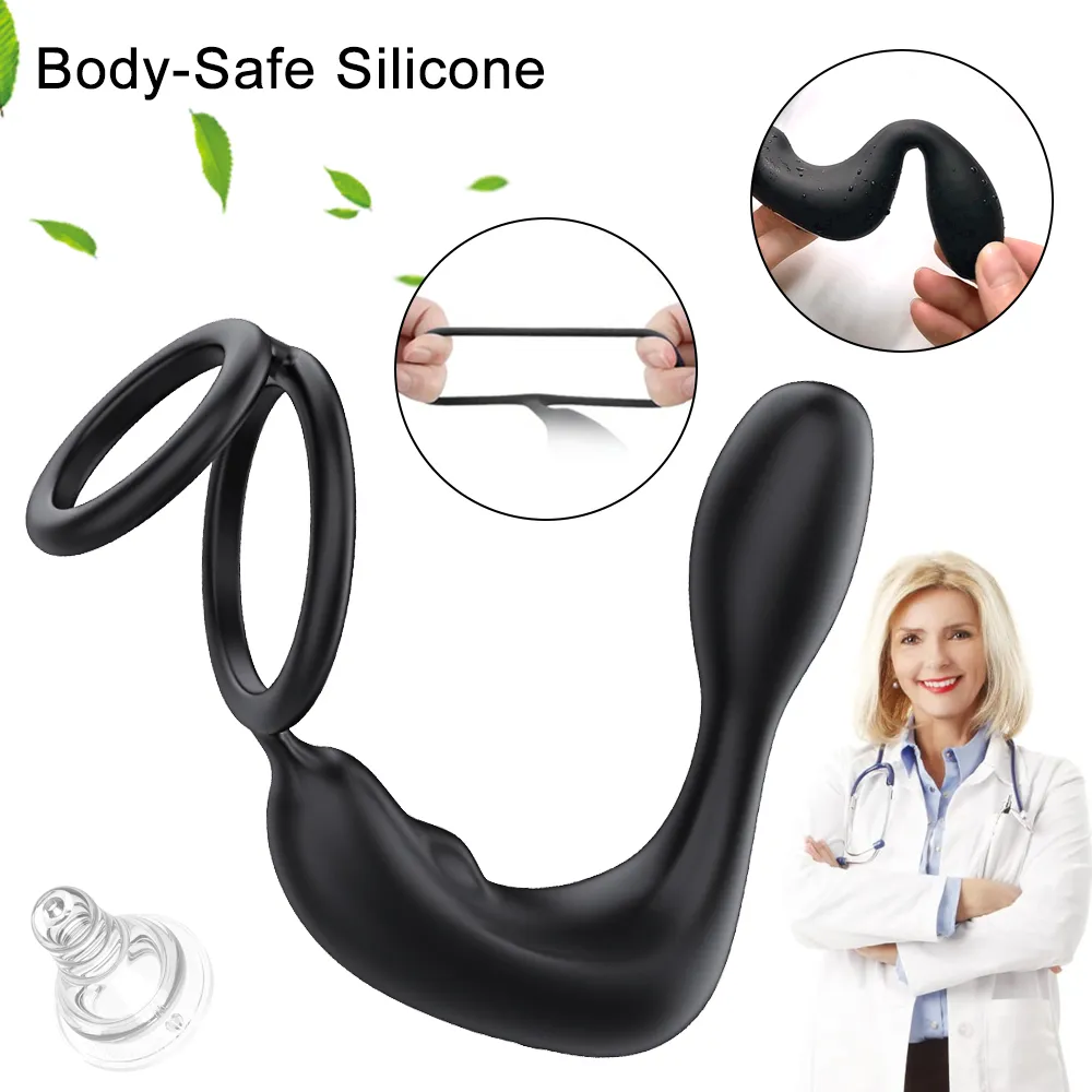 Bluetooth APP Male Prostate Massager Vibrator Double Ring Delay Ejaculation Anal Plug Stimulator Adult Sex Toys for Men Couples Vibrators 1ef722433d607dd9d2b8b7: China|France|Italy|Russian Federation|SPAIN|United States