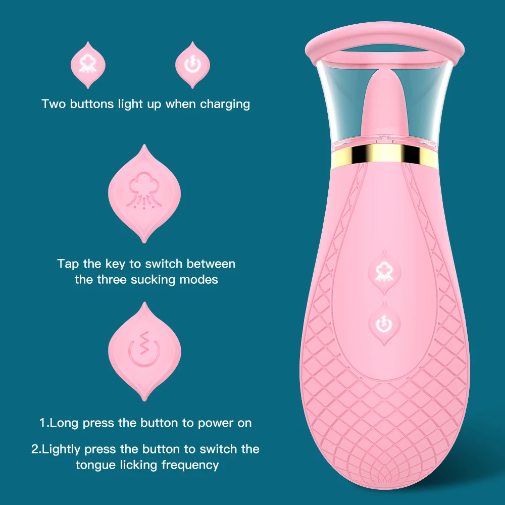 Clitoral Sucking Vibrator 3 Suction and 9 Lick Modes Nipples Sex Toys for Women Clit Sucker Tongue Stimulator for Quick Orgasm Best Sellers cb5feb1b7314637725a2e7: Green|Pink