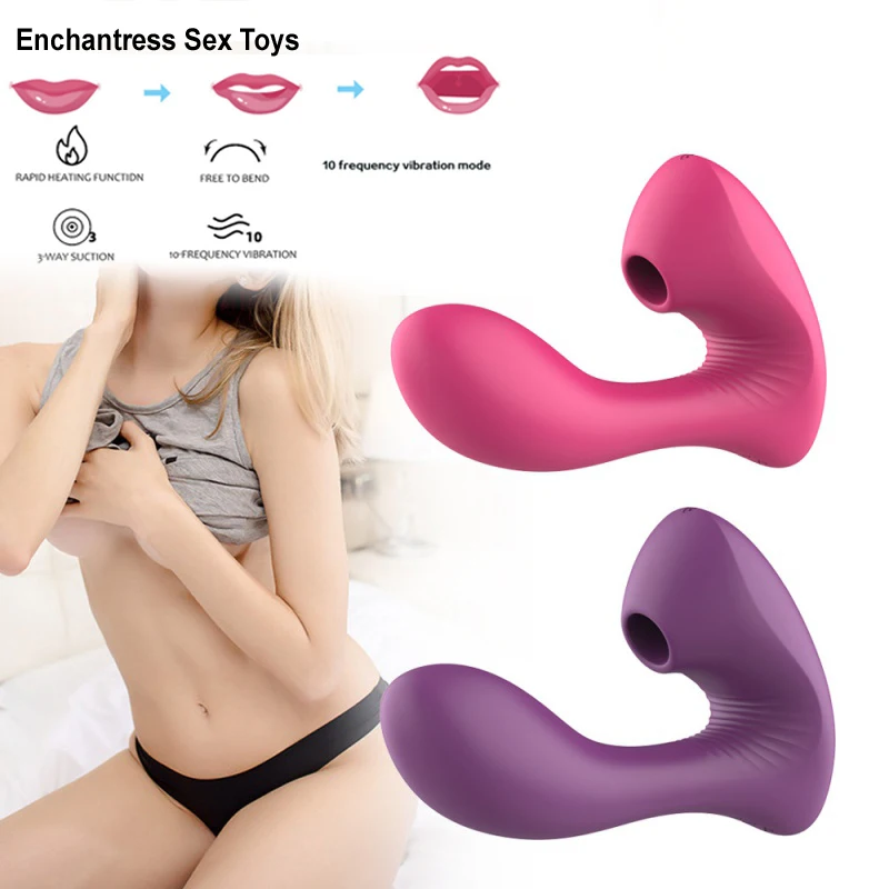 Enchantress Sex Toys Adult Supplies Female 10-Frequency G-Spot Sucking Vibrator Women’s Masturbation Tool Factory Wholesale Sex Toys For Women cb5feb1b7314637725a2e7: Purple|Red