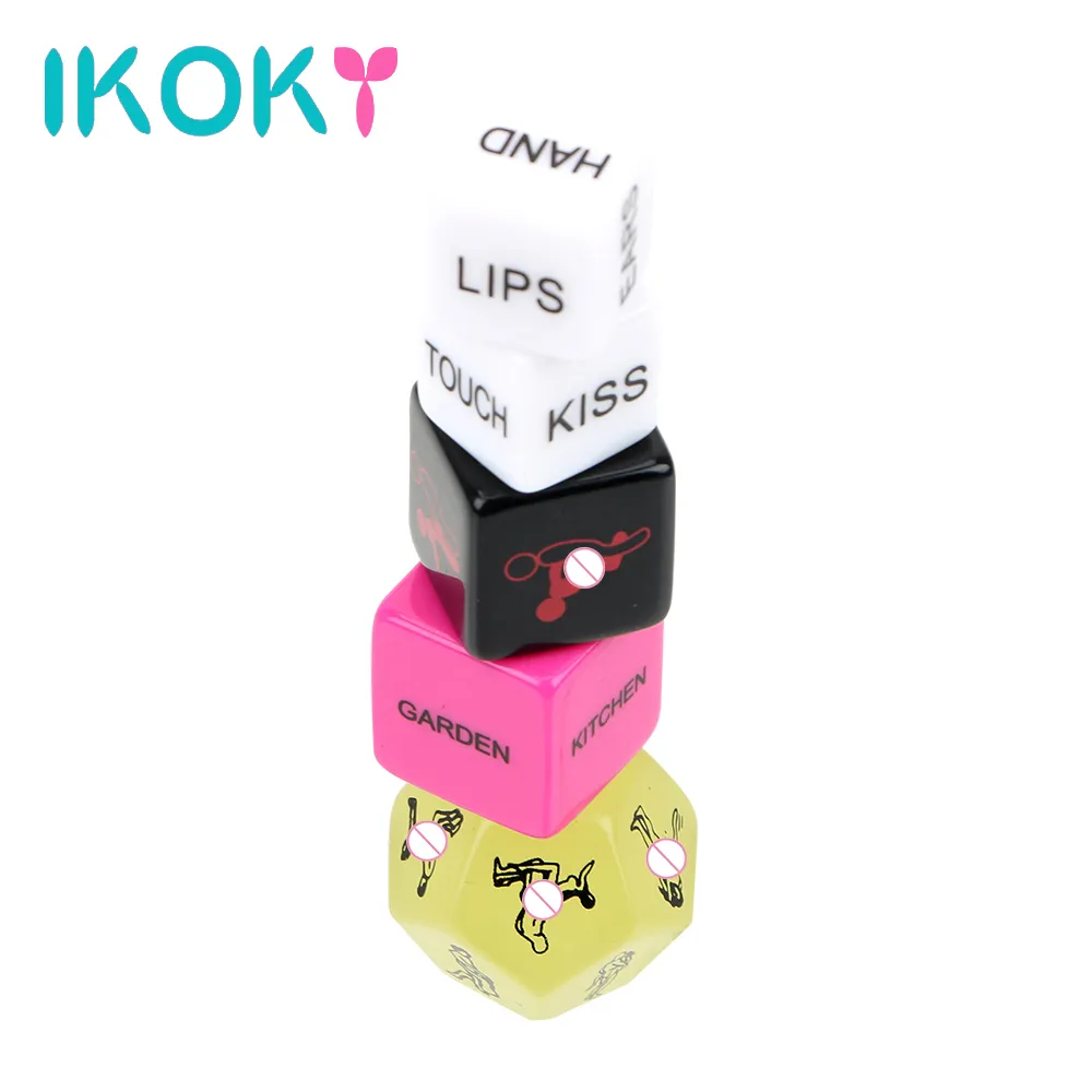 IKOKY Crap Humour Gambling Fun Adult Erotic Love Sex Dice Posture Adult Games Sex Toys for Couple Erotic Toys 12 Sides 5 pcs Sex Games Sexually Suggestive: No