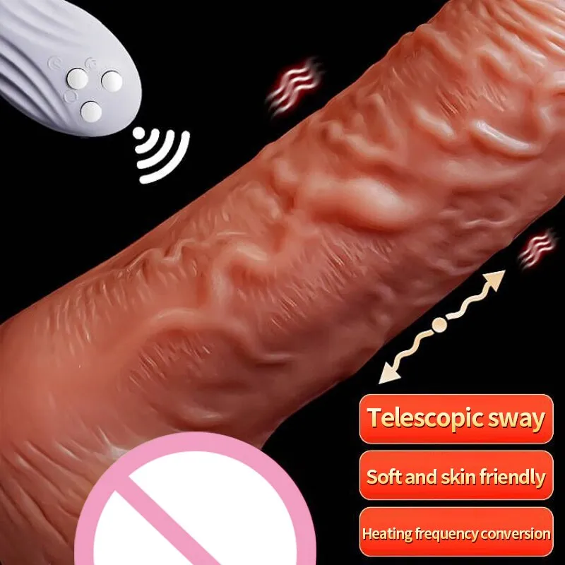 JIUUY Realistic Dildo Telescopic Vibrator with Female Stimulator Big Penis Anal Plug Adult Man Real Penis Sex Toys for Women Sex Toys For Women cb5feb1b7314637725a2e7: Large size|small size|Tongue dildo