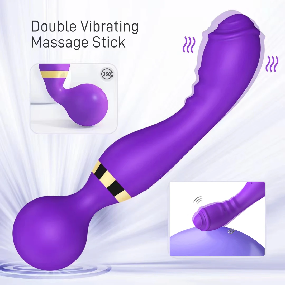 Magic Wand 20 Speeds Powerful Dildos Vibrator Dual Motor Large G-Spot AV Massager Clitoris Stimulator for Female Adults Sex Toys Vibrators cb5feb1b7314637725a2e7: black 2|Black-1|Purple 1|Purple 2|red-1|Red-2