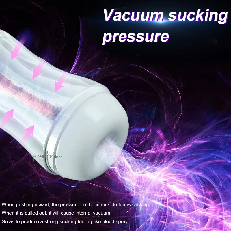 Male Masturbation Cup Automatic Sucking Real Oral Vagina Vacuum Suction Vibrator Masturbator Sex Toys For Men Blowjob Sexy Shop Vibrators cb5feb1b7314637725a2e7: Black|White