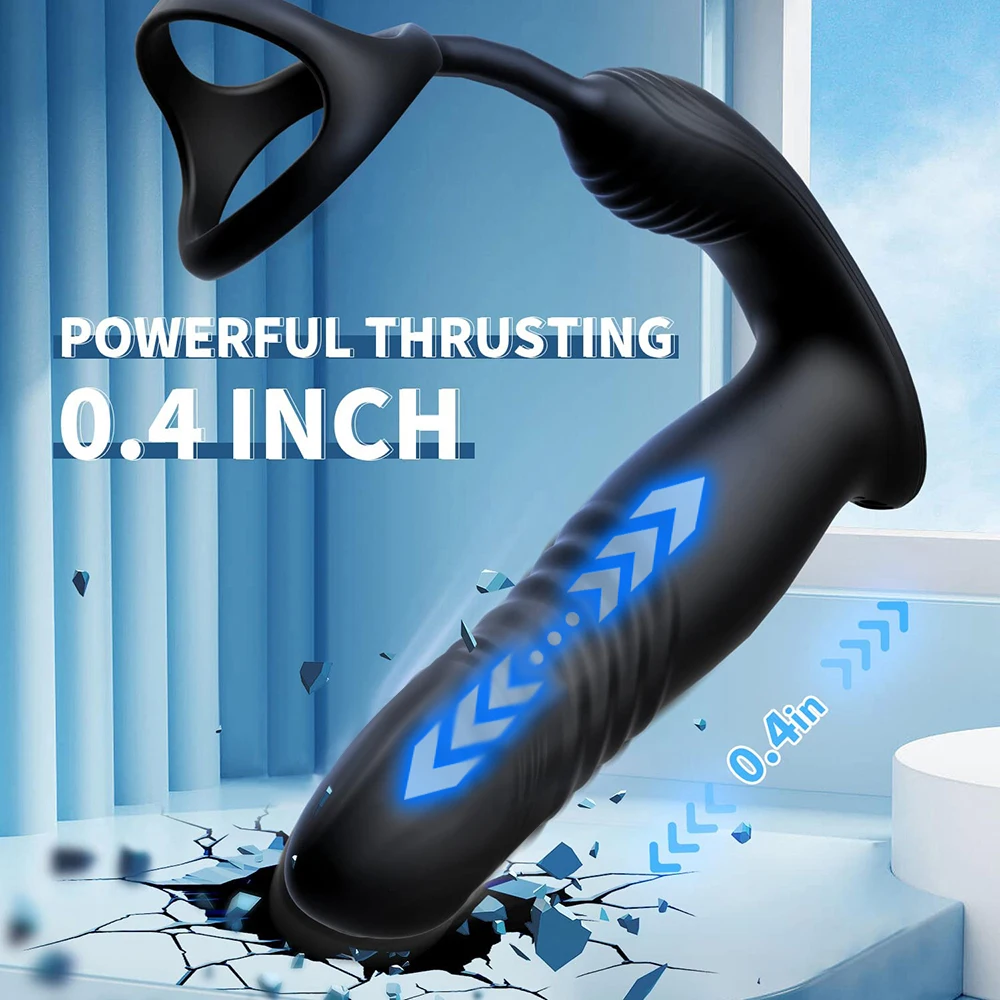 Male Thrusting Prostate Massager Bluetooth APP Control Telescopic Butt Plug Anal Vibrator Men Gay Dildo Bdsm Sex Toy for Couples Sex Toys For Men cb5feb1b7314637725a2e7: A with APP|A with APP Box|B with remote|C with APP|D Dual Control|D Dual Control box|E with APP