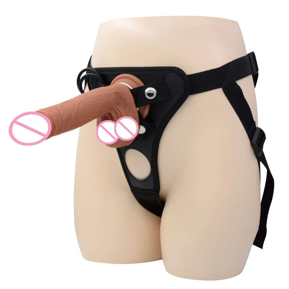 Men’s Strap-on Realistic Penis Dildo Pants Anal Sex Toys for Women Men Women Gay Dildos Strapon Harness Belt Adult Games Lesbian Sex Toys For Lesbians cb5feb1b7314637725a2e7: ONLY pants|Size L Dildo|Size L with Pants|Size M Dildo|Size M with Pants