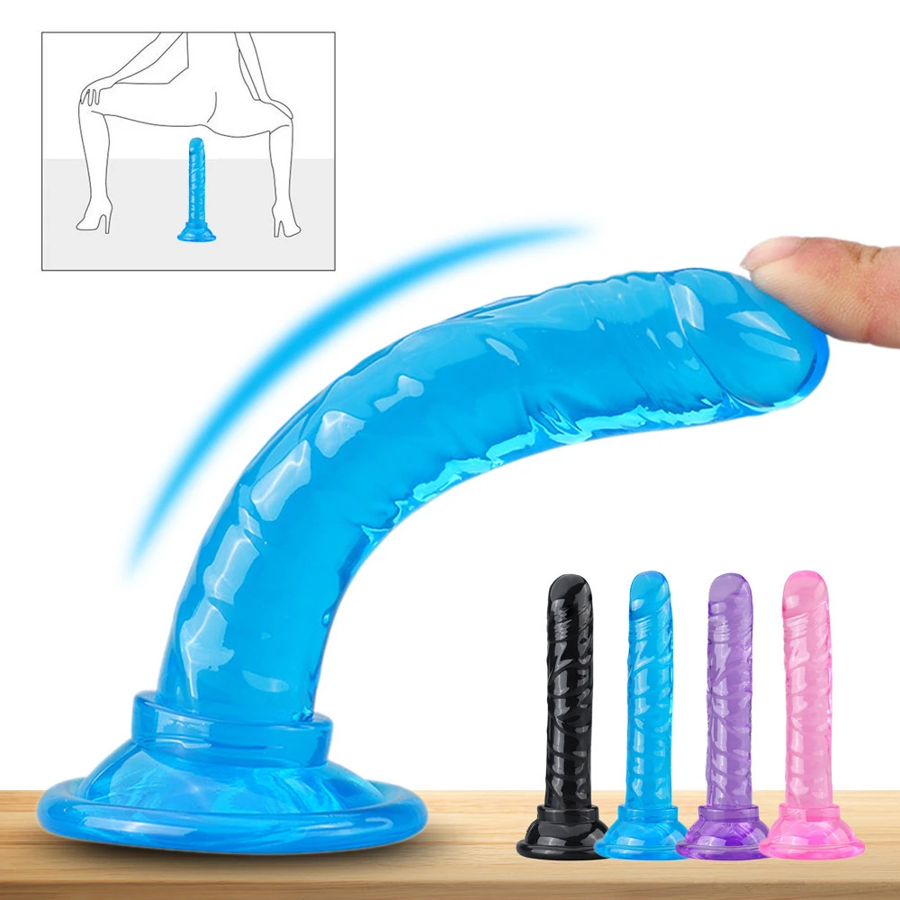 Mini Realistic Dildo Dildosex Toys For Woman Member Adults 18 Sexshop Rubber Dick Sex Shop Gode Woman Artificial Penis Erotic Dildos cb5feb1b7314637725a2e7: Black|Blue|Pink|Purple