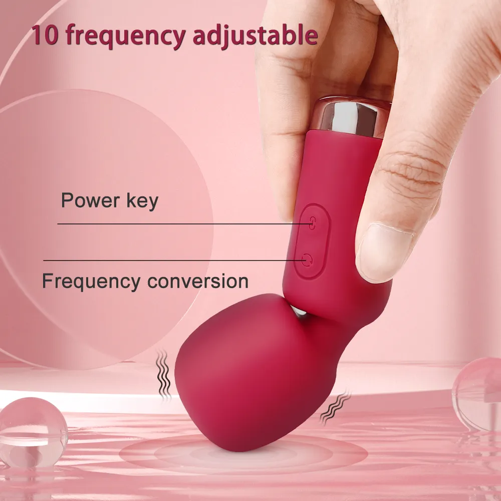 Mini Vibrator with Female Clitoris Stimulator Sex Toys for Womans AV Magic Wand for Adult 18 Masturbator Siliconen Dildo Erotic Vibrators cb5feb1b7314637725a2e7: Black|Purple|Red|Rose Pink