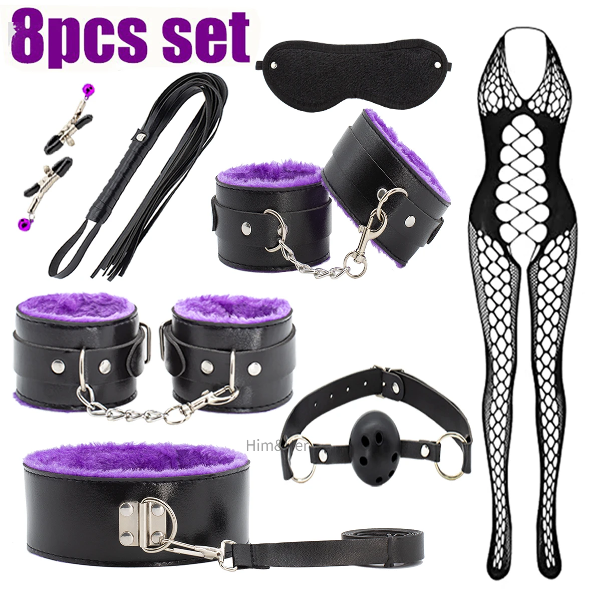NEW BDSM Sexy Leather Plush Sex Bondage Set Handcuffs Sex Games Whip Gag Nipple Clamps Sex Toys Sex Appeal Multiple Choices 18+ Sex Toys For Couple cb5feb1b7314637725a2e7: Dark Gray|Dark khaki|Flesh|Gold|Green|Light Green|Light Grey|Light yellow|Mixed Colors|Orange|Pink|Plum|Purple|Red|Silver|Sky Blue|Transparent|Violet|White|Yellow