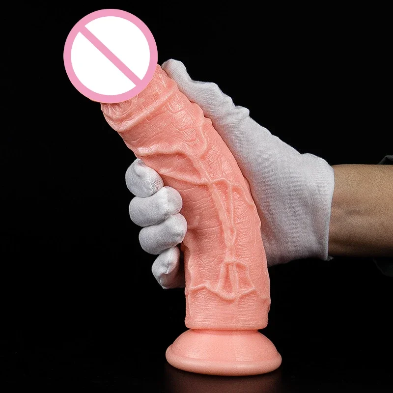 Realistic Dildo Skin Feeling Sex Toys for Women Big Penis with Suction Cup Female Masturbator Anal Sex Product Dildos cb5feb1b7314637725a2e7: L|M|S|XS|XXS