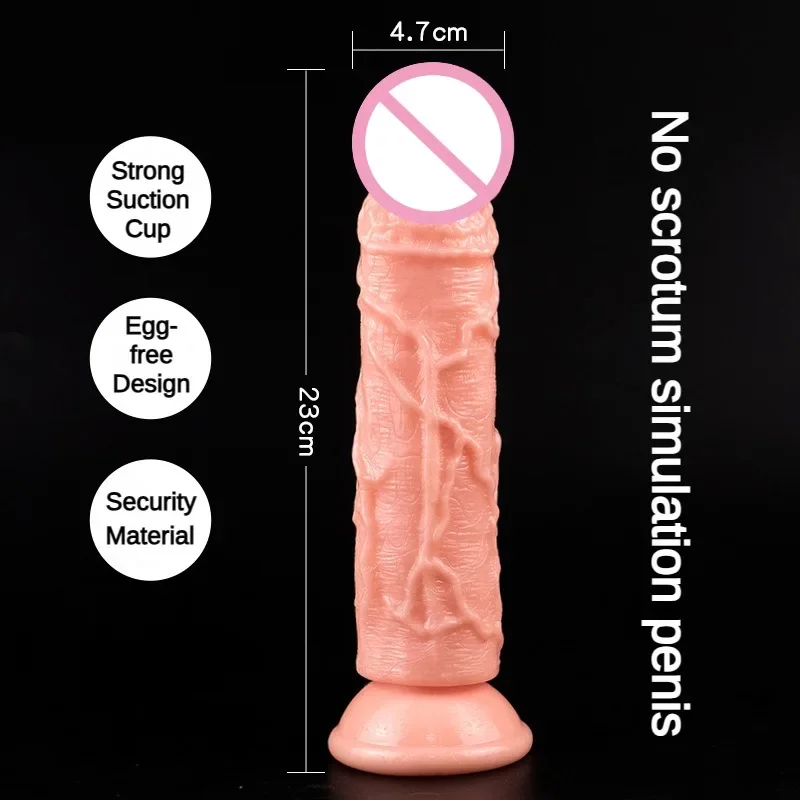 Realistic Dildo Skin Feeling Sex Toys for Women Big Penis with Suction Cup Female Masturbator Anal Sex Product Dildos cb5feb1b7314637725a2e7: L|M|S|XS|XXS