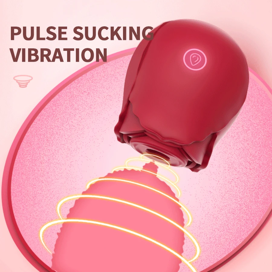 Red Rose Vagina Sucking Vibrator,10 Sucking mode,G Spot Clitoral and sexy nipple Sucking Stimulator,Goddesses sex toys Trending Now cb5feb1b7314637725a2e7: Wine Red