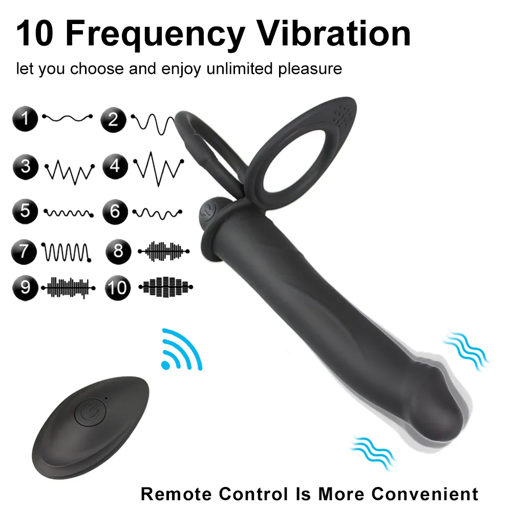Remote Control Double Penetration Vibrators Penis Dildo Ring Anal Plug Butt G Spot Vibrator Stimulator Adult Sex Toys for Couple Sex Toys For Lesbians 1ef722433d607dd9d2b8b7: China