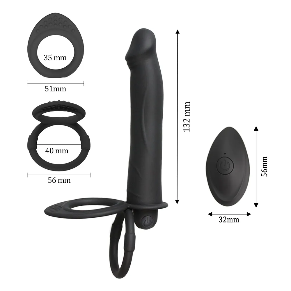 Remote Control Double Penetration Vibrators Penis Dildo Ring Anal Plug Butt G Spot Vibrator Stimulator Adult Sex Toys for Couple Sex Toys For Lesbians 1ef722433d607dd9d2b8b7: China