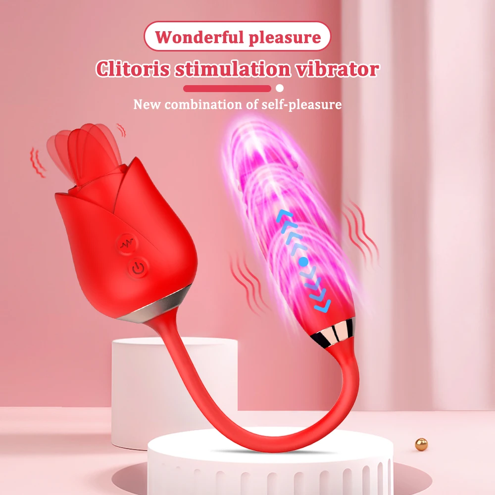 Rose Sex Toy Tongue Licking Clitoris Vibrator for Women G Spot Clitoral Double Stimulation Clitoral Vibrators Trending Now cb5feb1b7314637725a2e7: Pink|Purple|Red|VS1|VS2