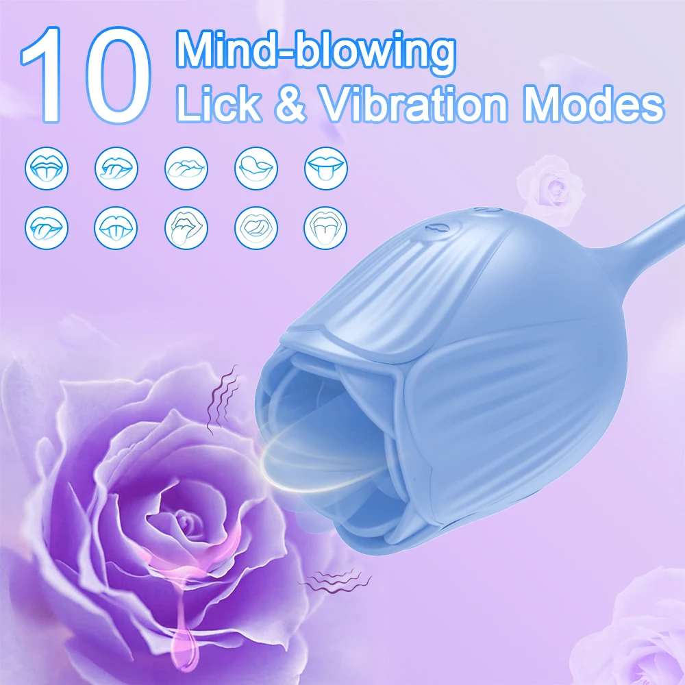 Rose Toy Dildo Thrusting Vibrator for Women Egg Clitoris Sucker Stimulator Tongue Licking Adults Goods Sucking Sex Toys Female Vibrators 1ef722433d607dd9d2b8b7: China|Russian Federation