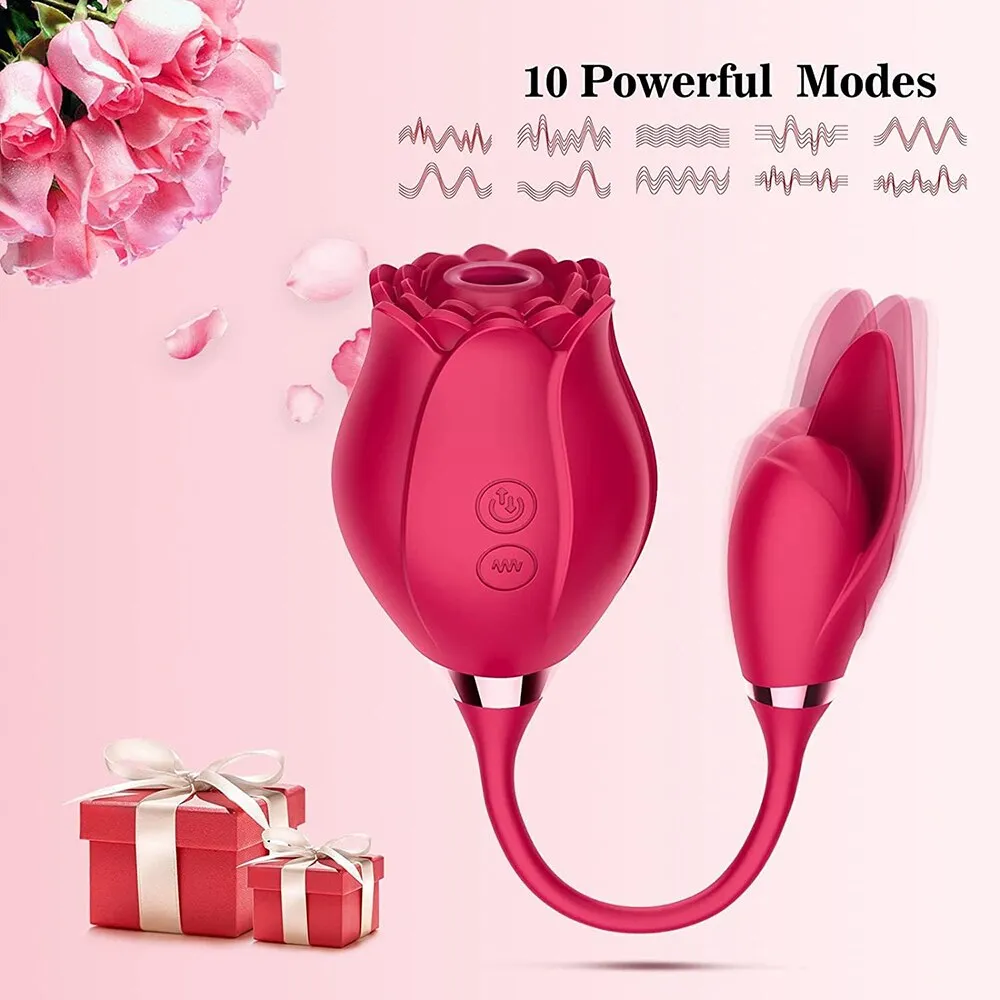 Rose Toy Dildo Thrusting Vibrator for Women Egg Clitoris Sucker Stimulator Tongue Licking Wiggle Adults Goods Sucking Sex Female Sex Toys For Women cb5feb1b7314637725a2e7: Style 1 - Purple|Style 1 - Rose red|Style 2|Style 3