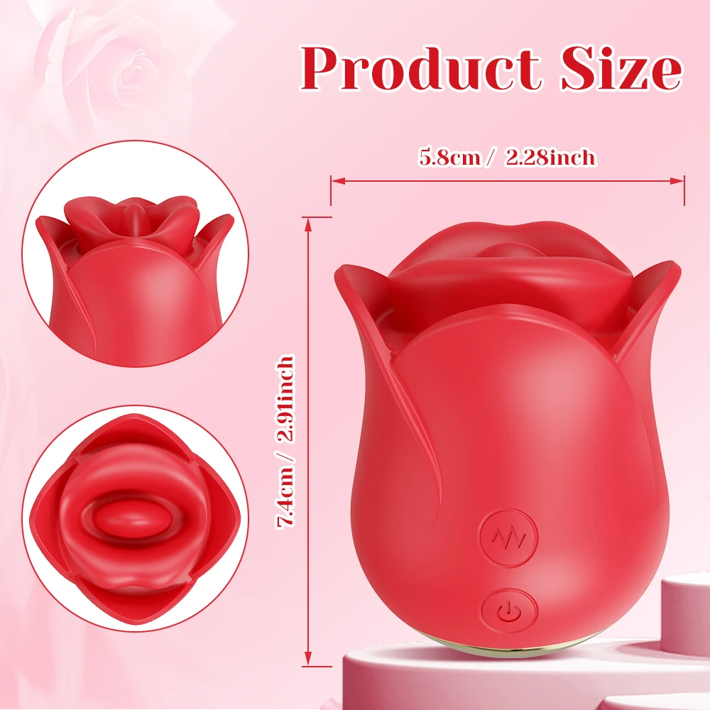 Rose Toy Oral Biting Vibrator Female with Tongue Licking Powerful Sucker Clitoris Stimulator Adults Goods Sex Toys for Women Trending Now 1ef722433d607dd9d2b8b7: China|Russian Federation