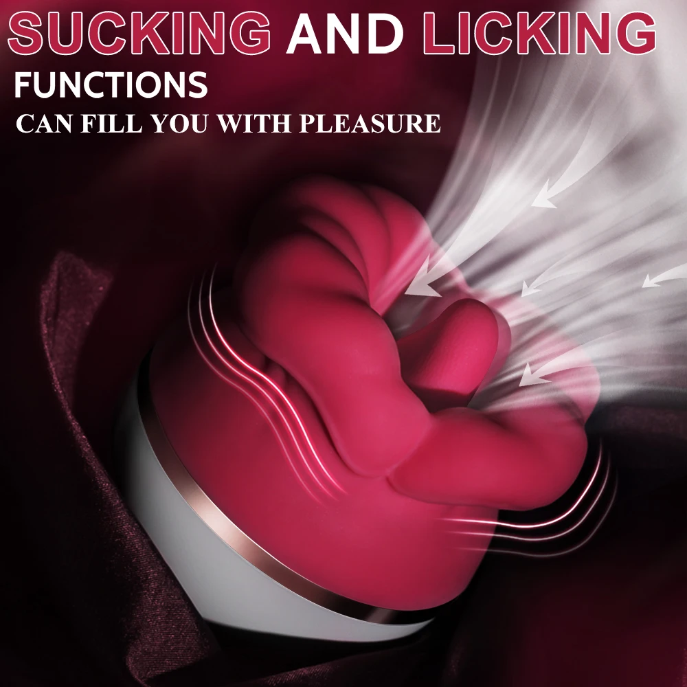 Rose Toy Tongue Licking Vibrator Nipple Vagina Sucking Vibrator Clitoris Stimulator Sex Toys For Women Vibrator with Tongue Sex Toys For Men 1ef722433d607dd9d2b8b7: CN