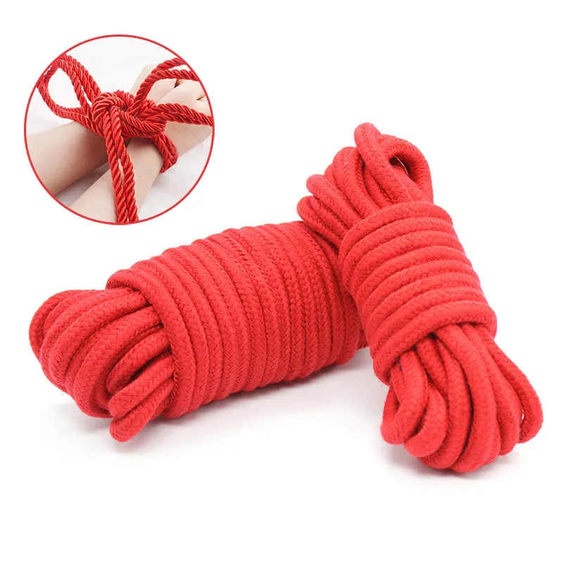 Sex Slave Bondage Rope Soft Cotton Knitted Rope BDSM Restraint Man Exotic Toy Roleplay 5M 10M 20M Sex Toys For Couple Women Anal Bondage Gear cb5feb1b7314637725a2e7: BDSM Bondage(Black)|BDSM Bondage(Red)|Black 10m|Black 20m|black 5m|Black-Handcuffs|pink 10m|Pink 20m|pink 5m|Pink handcuffs|purple 10m|Purple 20m|purple 5m|Purple handcuffs|red 10m|Red 20m|Red 5m|Red-Handcuffs