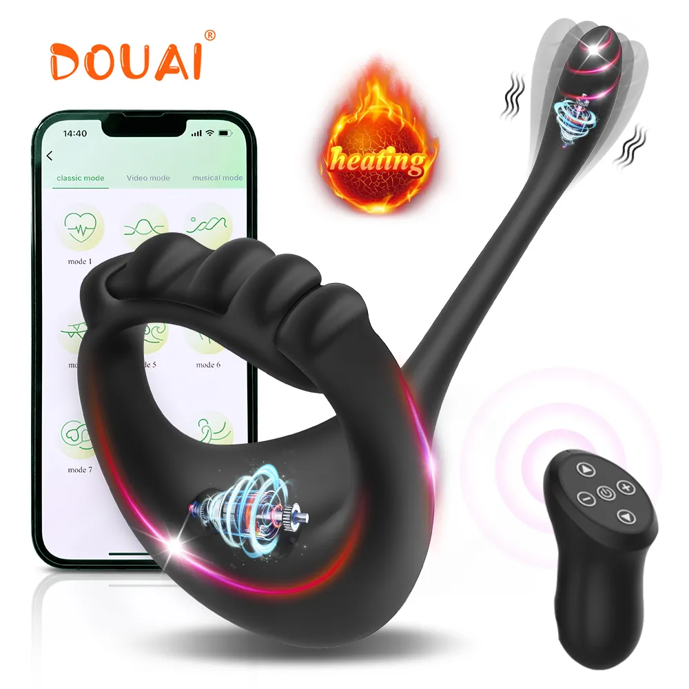 Sexy Toys Cockring for Men Bluetooth Penis Ring Vibrator Adult Goods for Men Wireless APP Remote Cock Ring Sex Toys for Adults Sex Toys For Men cb5feb1b7314637725a2e7: A with APP|A with remote|B with APP|C with remote