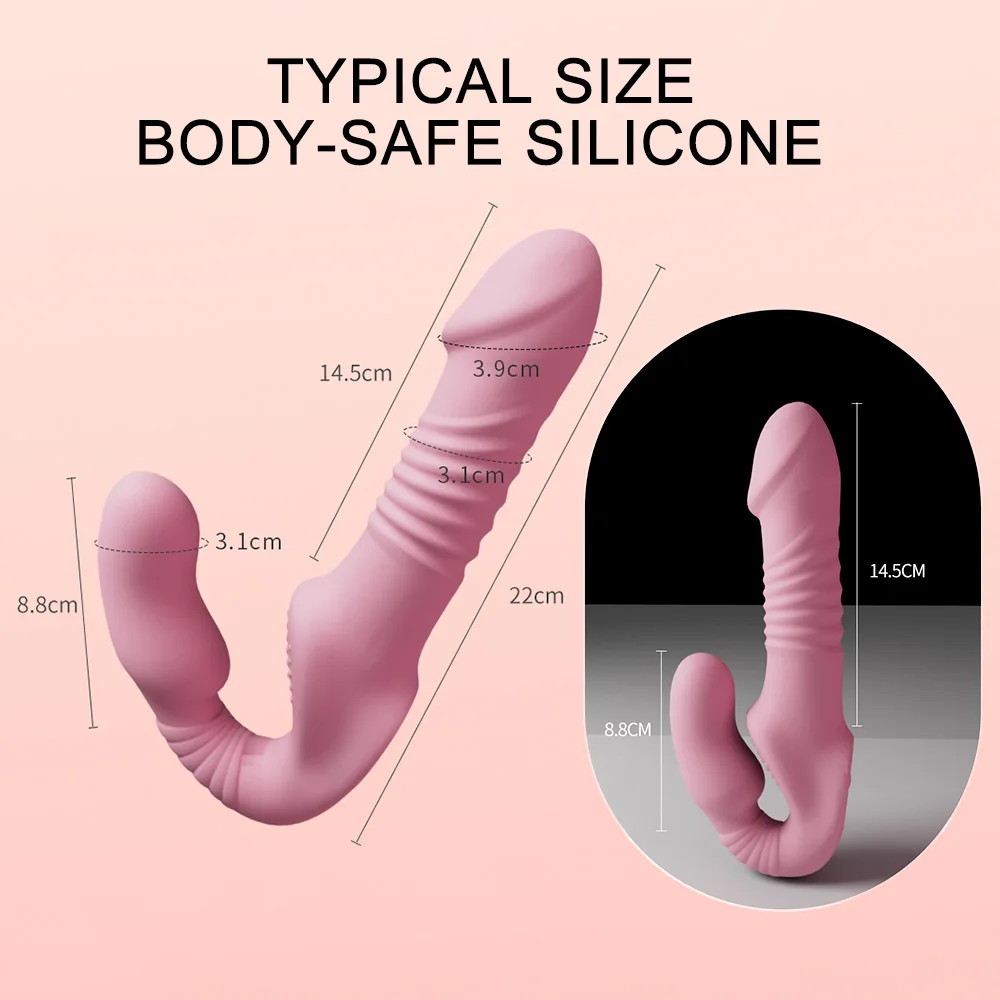 Strap-on Silicone Double Dildo Penis Wireless Vagina Vibrator for Single Women Lesbian Couples Sexy Sex Toys for Adults Sex Toys For Lesbians cb5feb1b7314637725a2e7: L30-Black|L30-Black-Panty|L30-Pink|L30-Pink-Panty