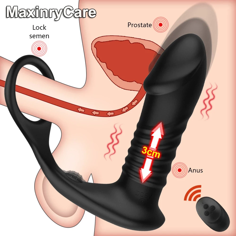 Telescopic Anal Vibrator Prostate Massager Vibrator Men’s Rings Butt Plug Delay Ejaculation Ring Toy Stimulator Rings for Men Vibrators 1ef722433d607dd9d2b8b7: China