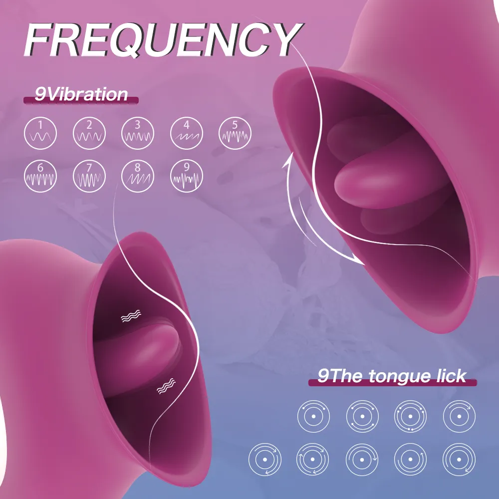 Tongue Sex Toys Female Masturbator Clitoris Stimulator Nipple Licking Massager Tongue Vibrator Erotic Machine Sex Toy for Woman Sex Toys For Women cb5feb1b7314637725a2e7: Purple|Wine Red