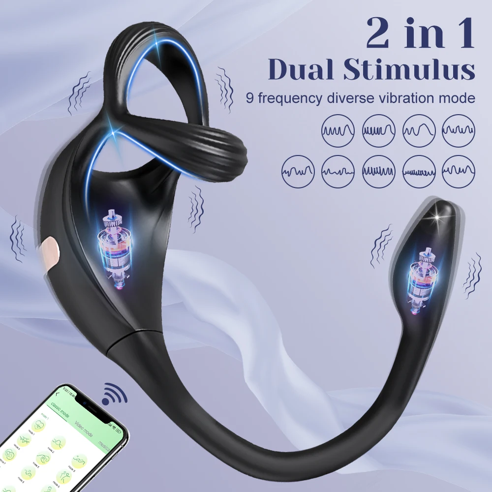 Vibrating Cock Ring Taint Stimulator with Mini Prostate Massager App Control Sex Toys for Men Couples Anal Butt Plug Penis Ring Sex Toys For Men 1ef722433d607dd9d2b8b7: CN|Russian Federation