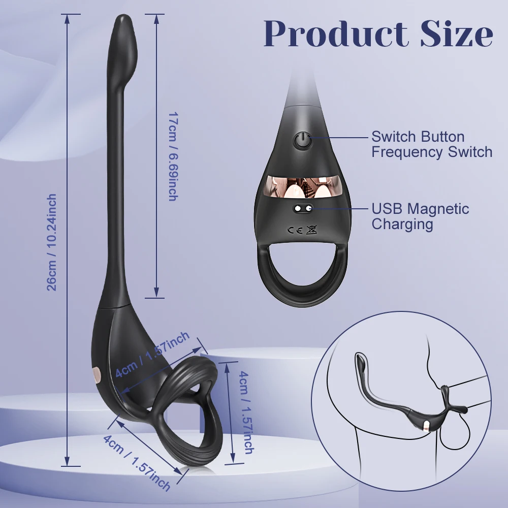 Vibrating Cock Ring Taint Stimulator with Mini Prostate Massager App Control Sex Toys for Men Couples Anal Butt Plug Penis Ring Sex Toys For Men 1ef722433d607dd9d2b8b7: CN|Russian Federation