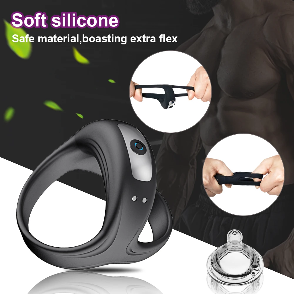 Vibrator Male Silicone Penis Ring Scrotum Bind Delay Ejaculation Cock Ring Sexy Erection Rings Couple Lover Gay Sex Toys For Men Sex Toys For Couple cb5feb1b7314637725a2e7: Penis Ring|Penis Ring-box