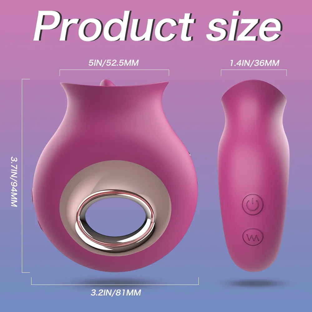 Vibrator for Women G-Spot Licking Dildo Clit Nipple Stimulator Oral Tongue Pussy Vagina Sex Toys for Women Female Masturbation Sex Toys For Women cb5feb1b7314637725a2e7: A Purple|A Wine Red