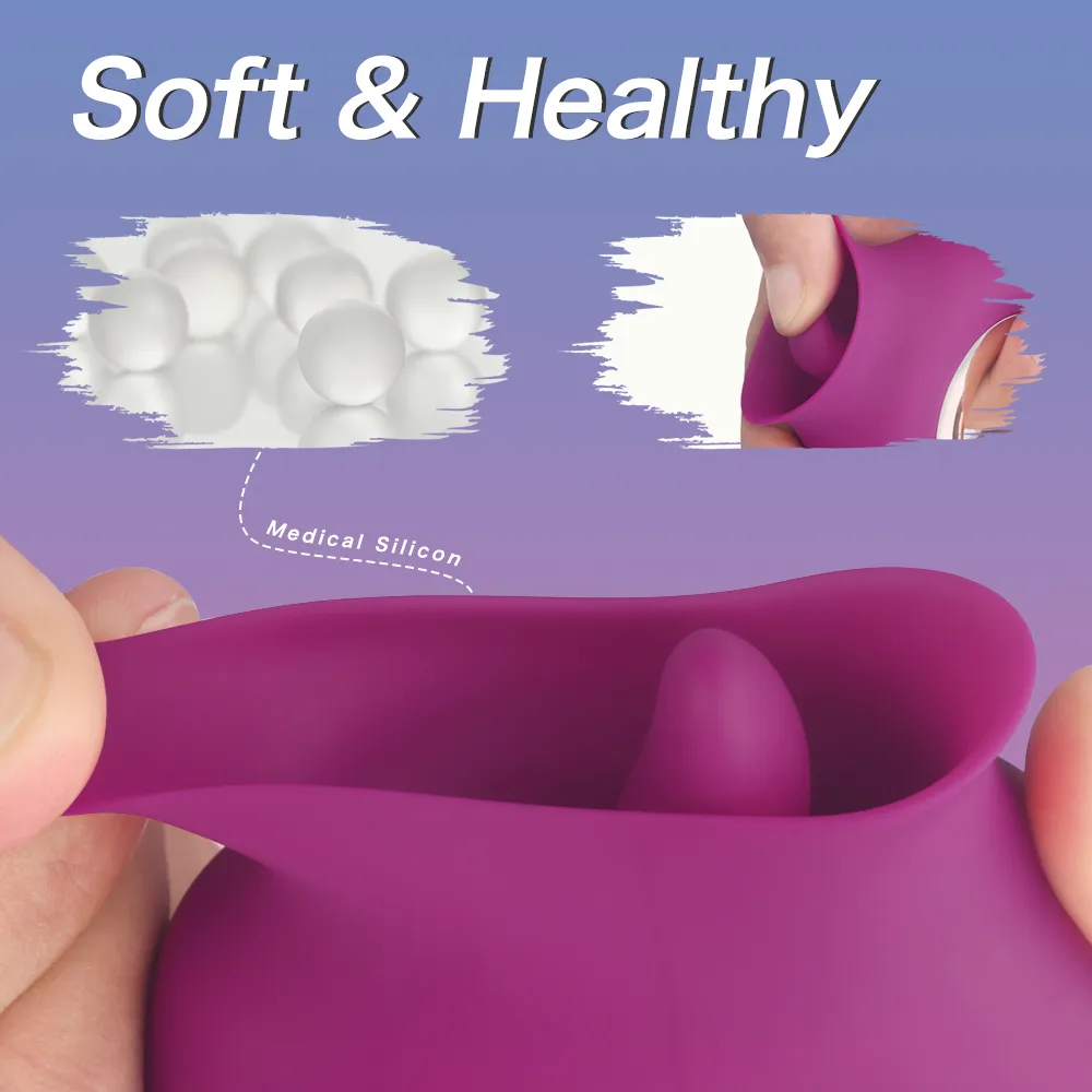 Vibrator for Women G-Spot Licking Dildo Clit Nipple Stimulator Oral Tongue Pussy Vagina Sex Toys for Women Female Masturbation Sex Toys For Women cb5feb1b7314637725a2e7: A Purple|A Wine Red