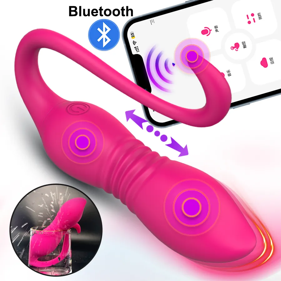 Wireless Bluetooth Telescoping Vibrator for Women Dildo G Spot Clit Stimulator APP Remote Control Wear Vibrating Egg Sex Toys Best Sellers cb5feb1b7314637725a2e7: Light Brown|White