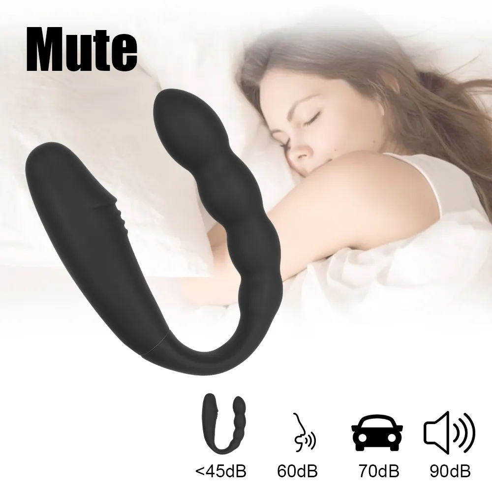 Wireless Control U-shaped Dildo G Spot Vagina Clit Anal Massage Double Headed Vibrators Adult 18 Sex Products Sex Toys for Women Vibrators Sexually Suggestive: No