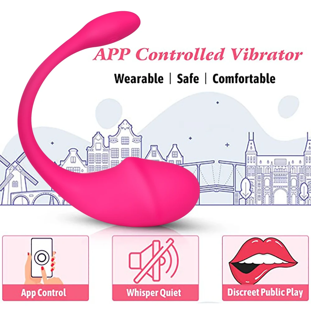 Wireless Sextoy Vibrating Egg Remote Vibrators Powerful App Control G Spot Dildo Vagina Massager Bluetooth For Women Clitoris 18 Sex Toys For Women cb5feb1b7314637725a2e7: APP Vibrator