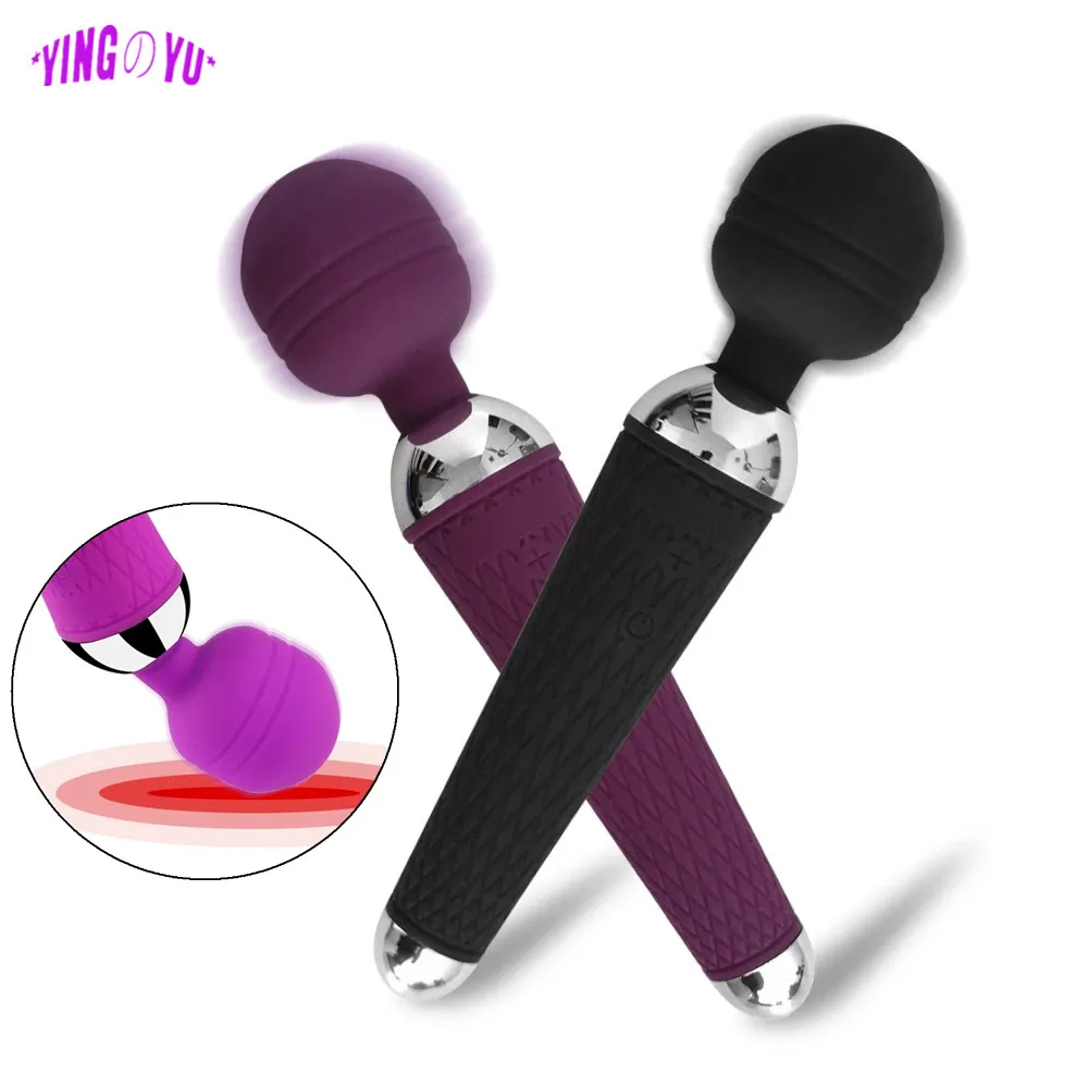 G Spot Dildo Vibrator for Women Magic Wand Waterproof AV Stick Female Vagina Clitoris Massager Sex Toys 18 Adult Erotic Products Vagina Balls cb5feb1b7314637725a2e7: Black|Dark Purple|Pink|Purple