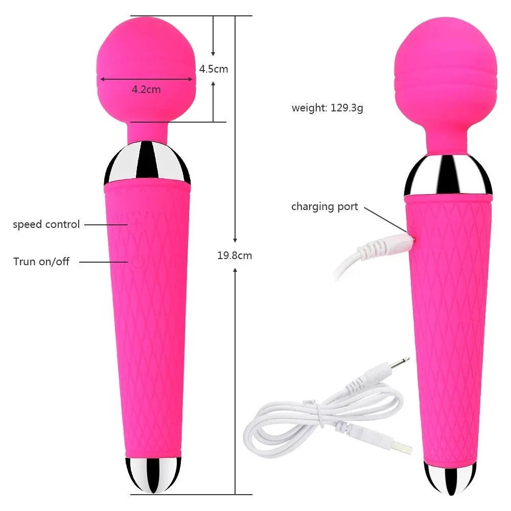 G Spot Dildo Vibrator for Women Magic Wand Waterproof AV Stick Female Vagina Clitoris Massager Sex Toys 18 Adult Erotic Products Vagina Balls cb5feb1b7314637725a2e7: Black|Dark Purple|Pink|Purple